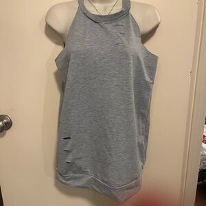Gray Sleeveless Women's Top